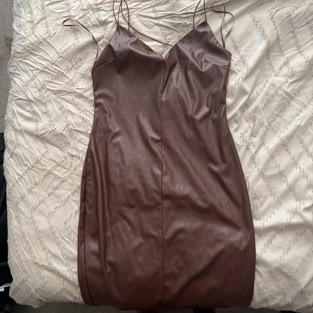 Fashion Nova Chocolate Backless Dress